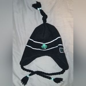 Boston Celtics NBA Winter Beanie TRAPPER Hat Ear Flaps For Warmth Black & Green